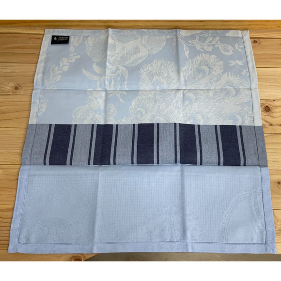 Le Jacquard Francais A La Francaise Napkins Floral Blue Pink Yellow Set of 3 New - Picture 13 of 16